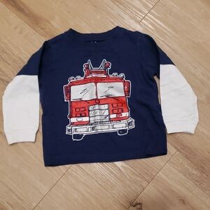 Carter's Firetruck t-shirt set Sz 18 mos